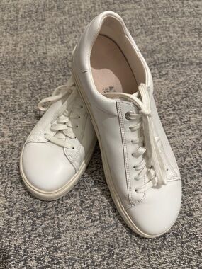 Birkenstock Bend Low Classic White Leather Women's Lace-Up Sneakers
